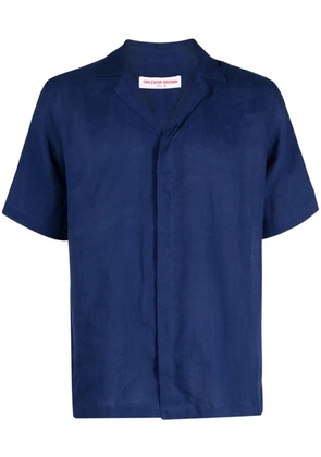 Orlebar Brown Maitan notched-collar linen shirt - Blue