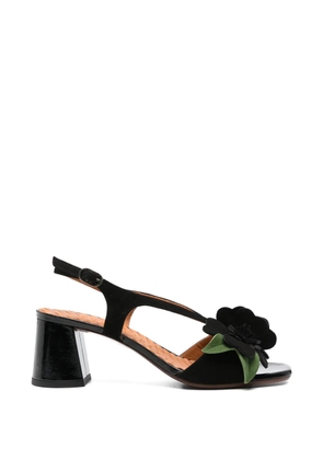 Chie Mihara Rymane floral-detail pumps - Black