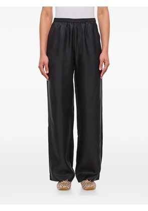 LouLou de Saison elasticated-waistband straight trousers - Black