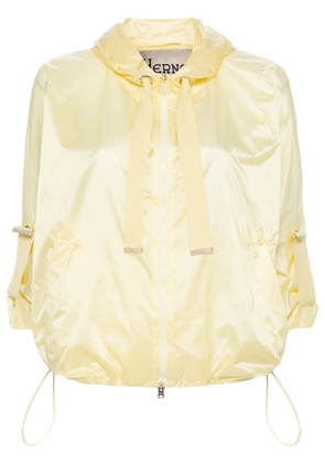 Herno semi-sheer A-line jacket - Yellow