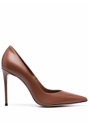 Le Silla Eva 100mm leather pumps - Brown