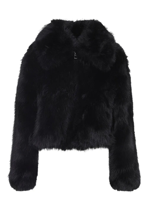 The Frankie Shop faux-fur zip-up jacket - Black