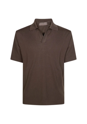 Filippo De Laurentiis V-neck short-sleeve T-shirt - Brown