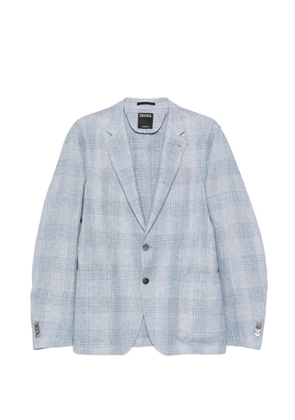 Zegna checked blazer - Blue