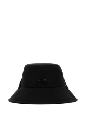 AMI Paris logo-plaque bucket hat - Black