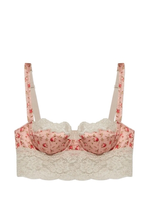 Dolce & Gabbana floral lace bra - Pink