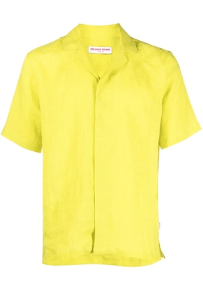 Orlebar Brown Maitan linen short-sleeve shirt - Green