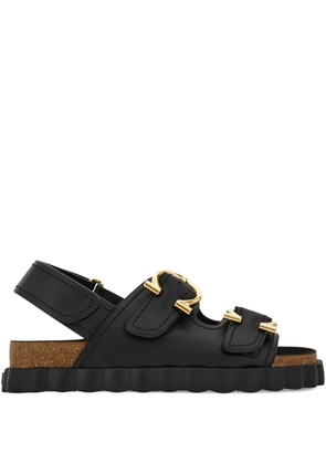 Ferragamo buckled leather sandals - Black