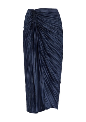 Cult Gaia pleated draped skirt - Blue
