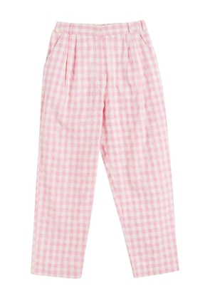 Chinti & Parker gingham-pattern trousers - Pink