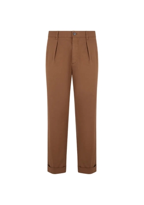 slowear pleated trousers - Brown