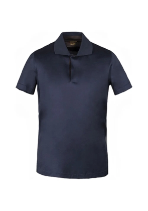 Moorer Ronald-Jcl button-fastening polo shirt - Blue