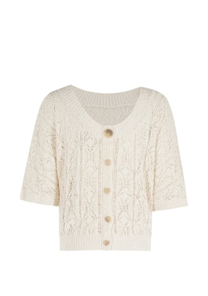 Semicouture buttoned sweater - Neutrals