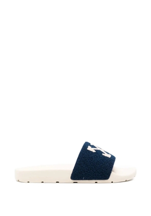 Off-White Arrow textured flip flops - Blue