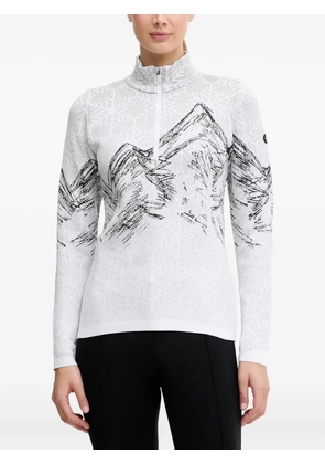 NEWLAND mountain-print sweater - Grey