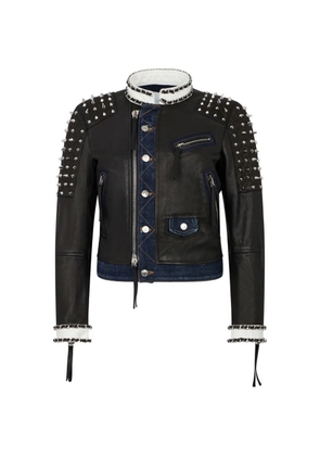 DSQUARED2 studded biker jacket - Black