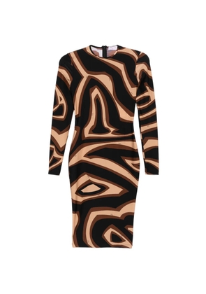 PUCCI Pre-Owned Labirinto wave-print dress - Black
