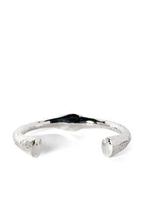 Parts of Four Thick sterling silver choker