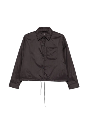 Liviana Conti chest-pocket drawstring jacket - Brown