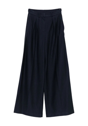 Max Mara pinstripe pleated trousers - Blue