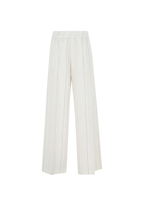 Semicouture pinstripe trousers - White