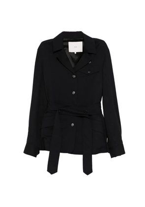 Setchu straight-leg tailored trousers - Black