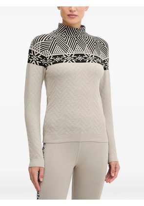 NEWLAND geometric-patterned sweater - Neutrals