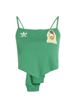adidas mexico spaghetti-strap patch top - Green