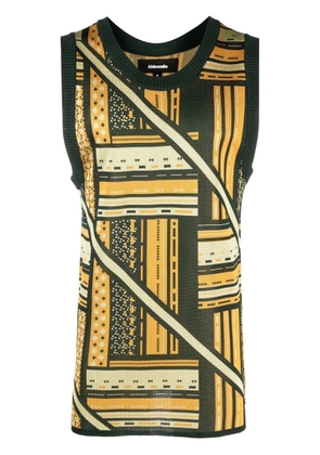 Ahluwalia graphic-print tank top - Green