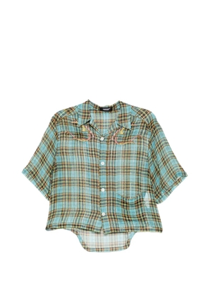Undercover plaid shirt - Blue