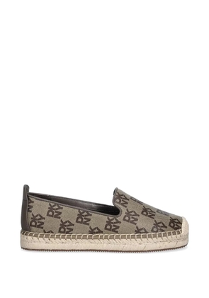 DKNY Mallandra monogram espadrilles - Brown