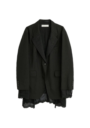 OUR LEGACY Reversible Drip single-breasted blazer - Black