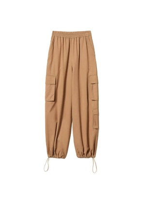 TWINSET elasticated-waistband cargo pants - Neutrals