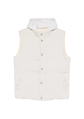 Eleventy hooded padded gilet - Neutrals