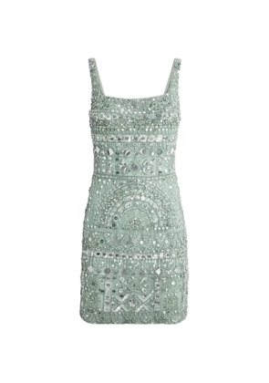 Zuhair Murad crystal-embellishment mini dress - Green
