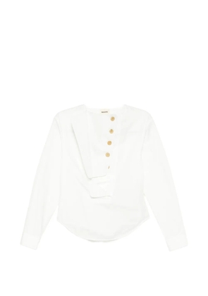 KHAITE Poe top - White
