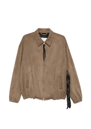 Song For The Mute zip detail jacket - Brown