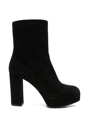 Gianvito Rossi platform leather boots - Black