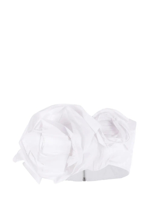 Simone Rocha bow-embellishment top - White