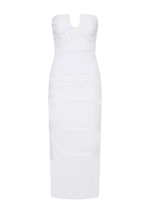Rachel Gilbert ruched Freda dress - White