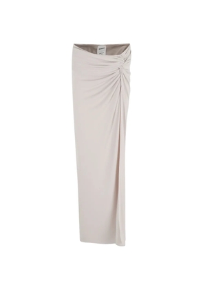 THE ANDAMANE Zohra draped maxi skirt - Grey