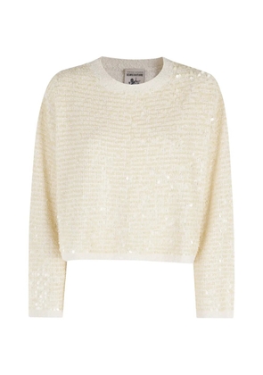Semicouture Aroa sequinned sweater - Yellow