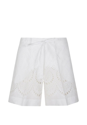 P.A.R.O.S.H. embroidered shorts - White