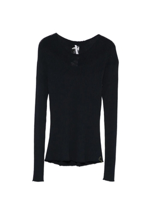 Liviana Conti ribbed T-shirt - Black