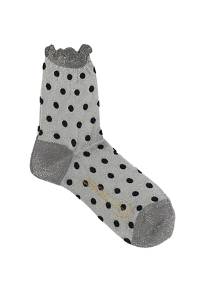 Antipast polka dot-pattern socks - Grey