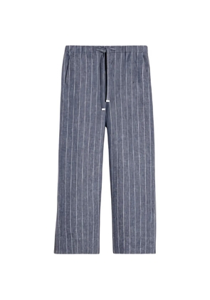 'S Max Mara striped drawstring-waist trousers - Blue