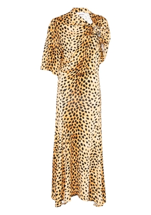 Rabanne leopard-print maxi dress - Black