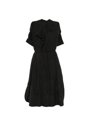 Juun.J crinkled shirt dress - Black