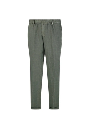 Myths elasticated-waistband trousers - Green