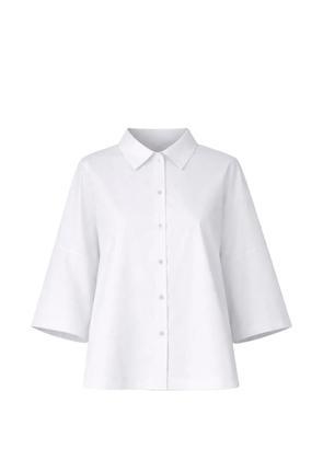 Liviana Conti Flora flared-sleeve shirt - White